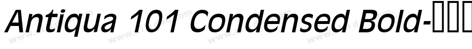 Antiqua 101 Condensed Bold字体转换
